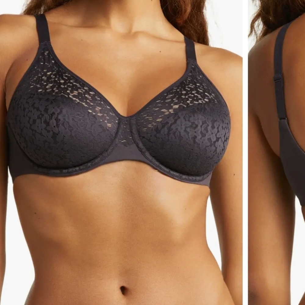 Chantelle Lace Comfort Underwire Bra in Black -Norah 30DDD/30 E UK   NWOT!!